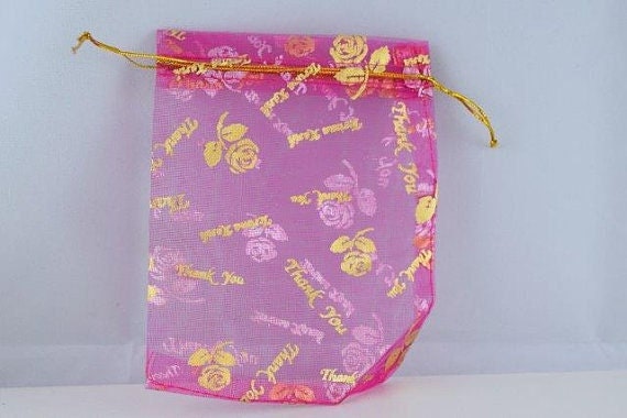 12 Organza Jewelry Gift Thank You Bags 3x4 for Jewelry, Party Wedding Favors,Colors,ROSES jewelry making supplies - detail...