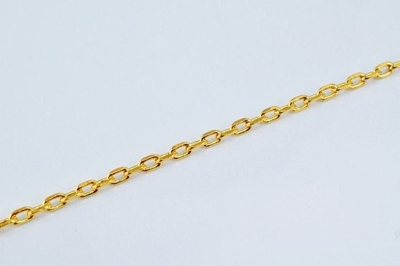 18.5" inch 18k Gold Filled Look, EP chain   CG149 jewelry making supplies - detail image 4