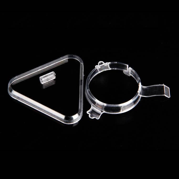 Clear Plastic Bracelet Display Transparent Size: about 80mm Long x 80mm Width x 55mm Diameter jewelry making supplies - de...