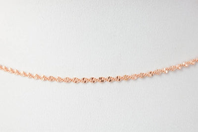 18K Rose gold filled EP tarnish resistant Chain 17.75" Inch CG108 jewelry making supplies - detail image 2