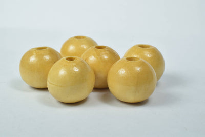 20mm Round Large Hole Wooden Beads, Wooden Beading Tools/Large Hole Wood Beads, Macrame Beads, Round Wooden Beads, DIY,4mm...