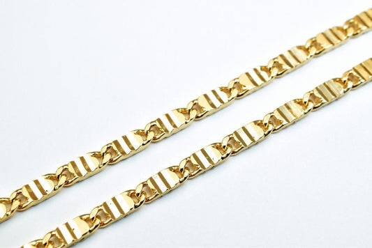 18K Gold Filled Chain: 17.2" Length, 2.2mm Width, Pinkish Gold | , Tarnish Resistant | Jewelry Making Supply