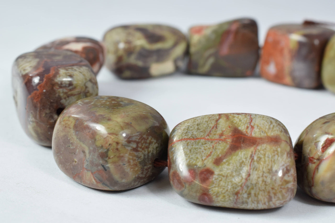 Rainforest Earthtone Jasper Mixed Sizes Gemstone Beads/Jasper/Large Gemstone/Jasper Beads, Jasper,Natural Beads for Jewelr...