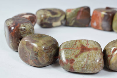 Rainforest Earthtone Jasper Mixed Sizes Gemstone Beads/Jasper/Large Gemstone/Jasper Beads, Jasper,Natural Beads for Jewelr...
