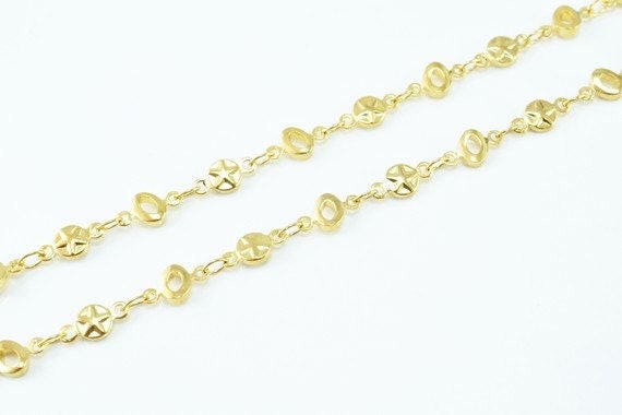 17.4" Inch 18K gold filled Look, EP Chain   CG28 jewelry making supplies