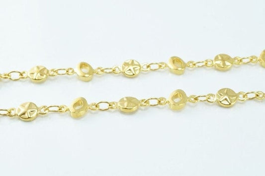 17.4" Inch 18K gold filled Look, EP Chain   CG28 jewelry making supplies - detail image 2