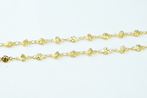 17.4" Inch 18K gold filled Look, EP Chain   CG28 jewelry making supplies - detail image 3