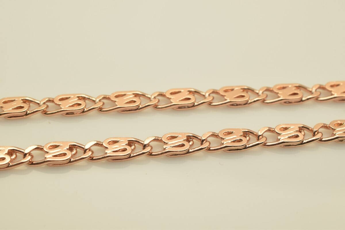 18K Rose gold filled EP tarnish resistant Chain 23" Inch CG209 jewelry making supplies - detail image 7