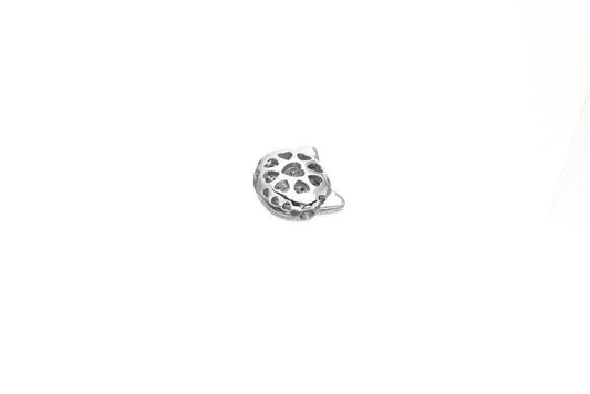 Cat Micro Pave Rhodium Plated With Cubic Zirconia jewelry making supplies - detail image 2