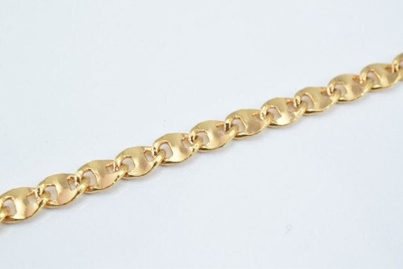18k gold filled EP chain 17" inch square cg99 jewelry making supplies - detail image 4