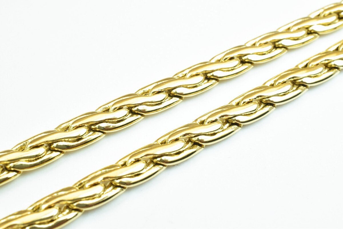 18K Gold Filled EP Chain 19.5" Inches 5mm Width 3mm Thickness For Jewelry Making CG280 jewelry making supplies - detail im...