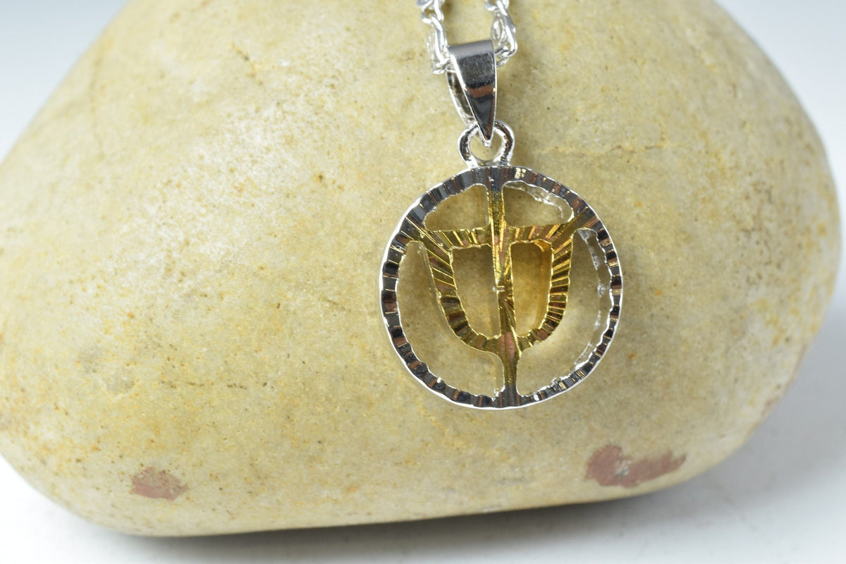 Gold Rhodium Plated Pendants White Cubic Zirconia jewelry making supplies - detail image 2