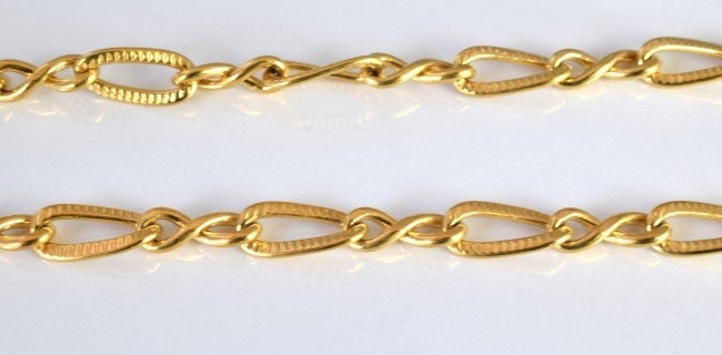 18k Gold Filled Look, EP chain 16.5"   CG21 jewelry making supplies