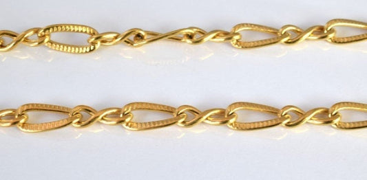 18k Gold Filled Look, EP chain 16.5"   CG21 jewelry making supplies