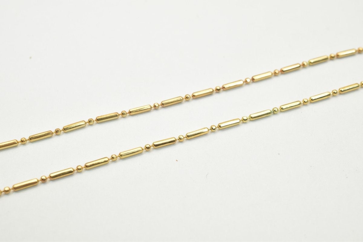 18K gold filled EP  tarnish resistant Chain 19.5" Length 2mm Width Inch CG258 jewelry making supplies - detail image 5