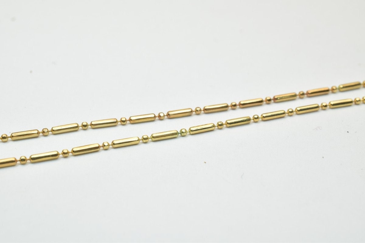 18K gold filled EP  tarnish resistant Chain 19.5" Length 2mm Width Inch CG258 jewelry making supplies - detail image 6