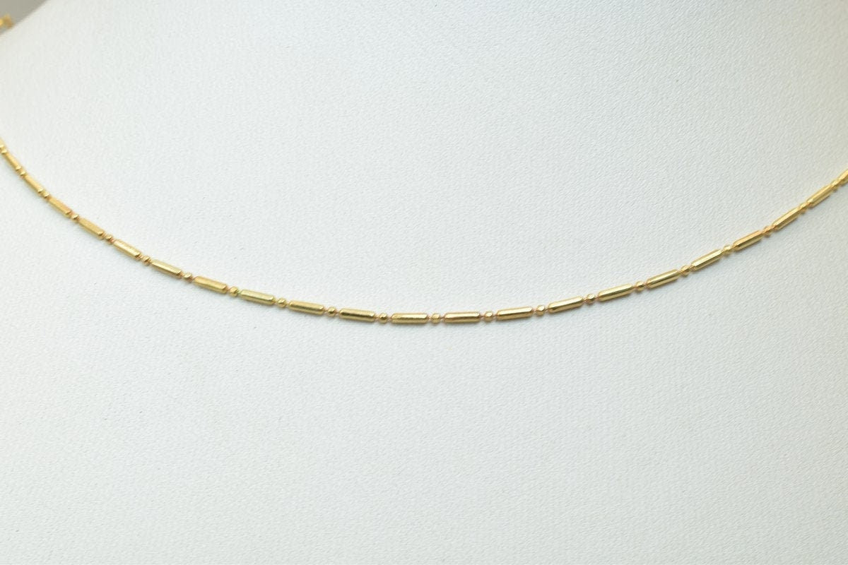 18K gold filled EP  tarnish resistant Chain 19.5" Length 2mm Width Inch CG258 jewelry making supplies - detail image 7