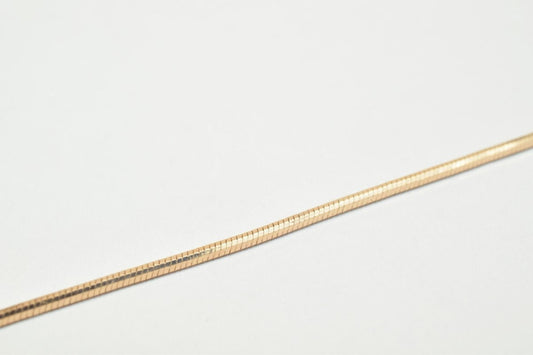 18K Rose gold filled EP tarnish resistant Chain 17.25" Inches Long 1mmThickness CG236 jewelry making supplies - detail ima...