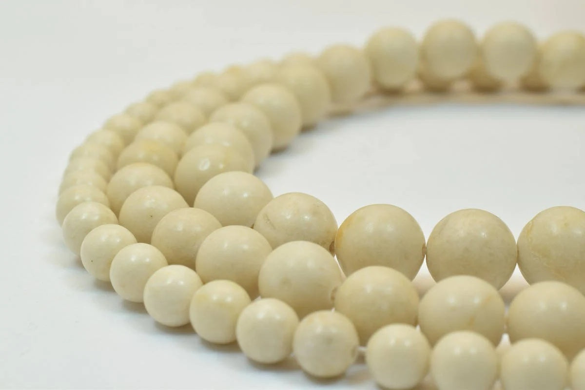 matte ivory agate gemstone round beads 6 mm 8 mm 10 mm natural stones beads natural healing stone chakra stones for jewelr...