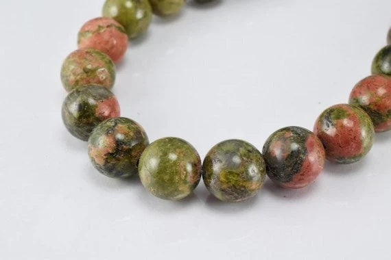natural unakite gemstone round beads 4 6 mm 6 3 mm 9 7 mm 10 4 mm natural stones beads natural healing stone chakra stones...