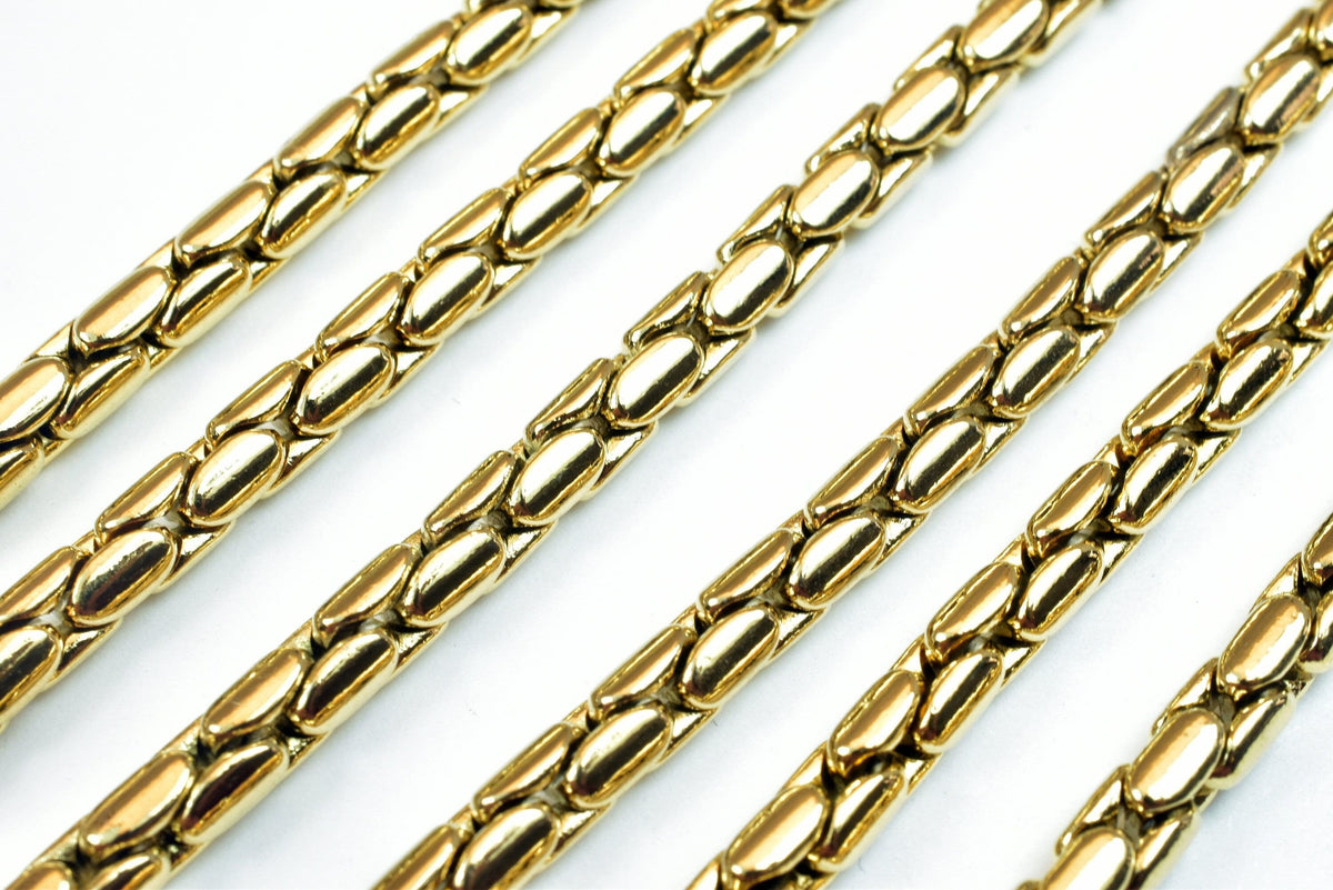 Gold filled EP chain size 20 1/2, 23 1/2 inches 18k  gold filled findings chain for jewelry making cg122, cg141 jewelry ma...