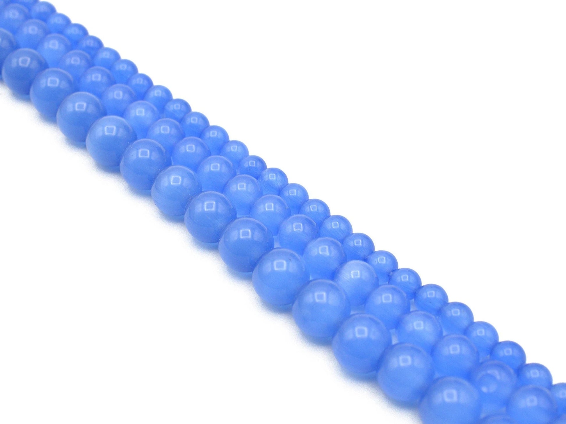 blue cat eye gemstone round stone beads size 6 mm 8 mm 10 mm natural healing stone chakra stones for jewelry making sold b...