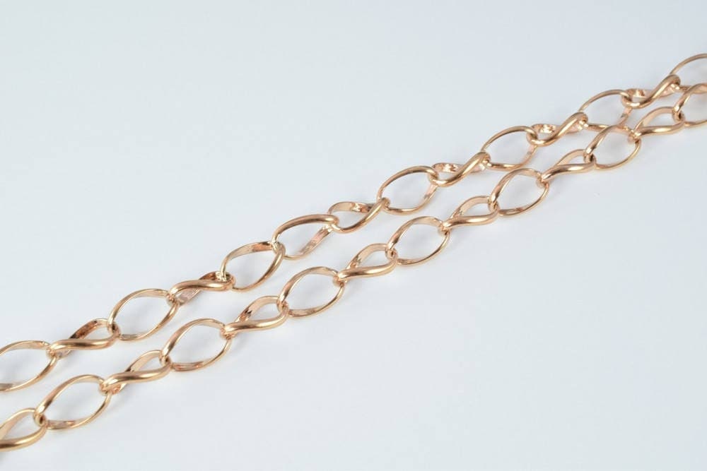 18K Pinky gold filled EP tarnish resistant Chain 23" Inch CG42 jewelry making supplies - detail image 3