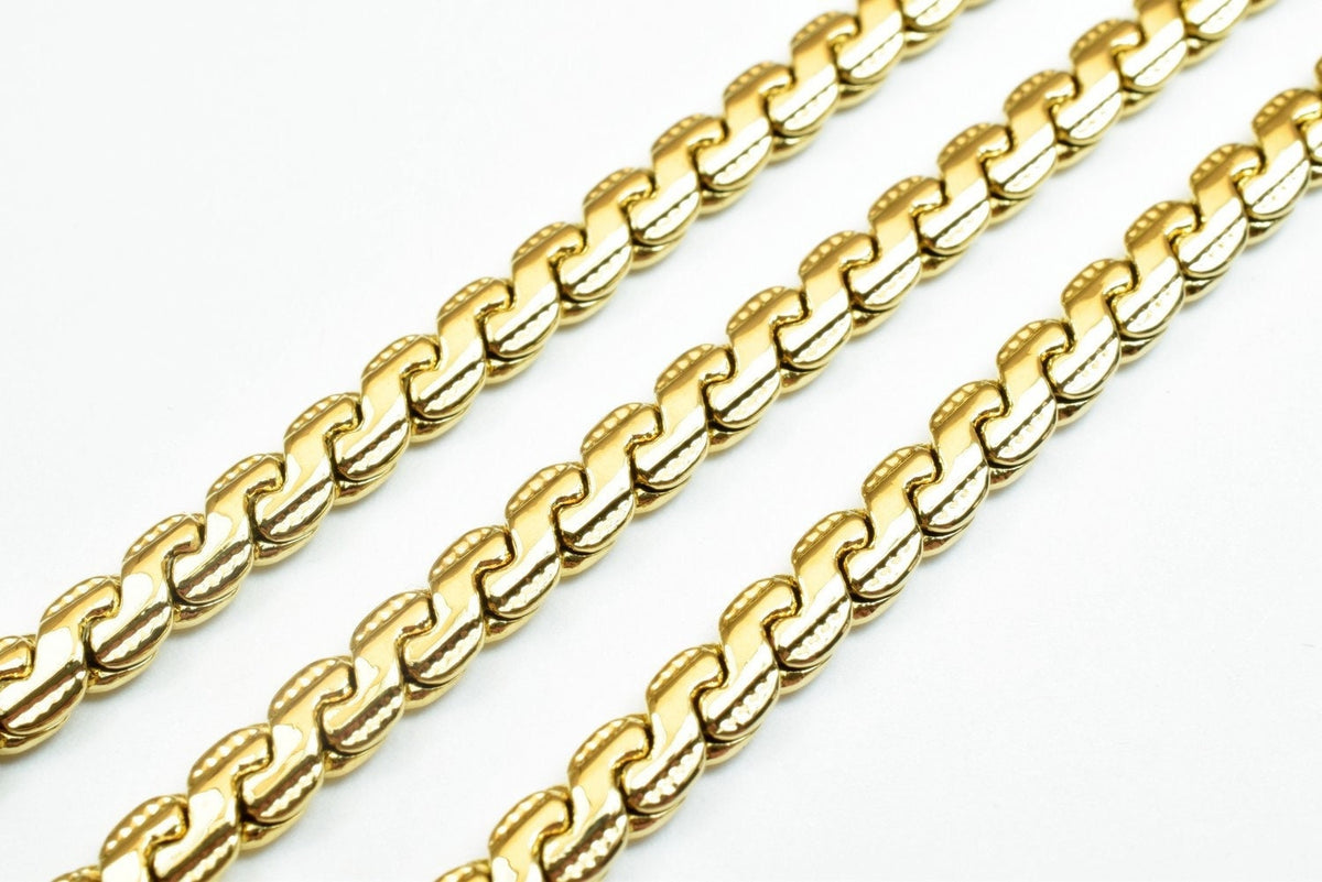 18K Gold Filled Alternative Chain Jewelry Making, 19.5" Herringbone Style (2mm Thick, Tarnish-Resistant , Unisex)