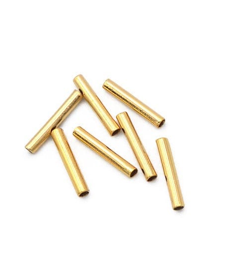 18K Gold Filled Alternative Tube Beads - Seamless Straight Plain Findings - Tarnish Resistant Finish, Jewelry DIY Parts