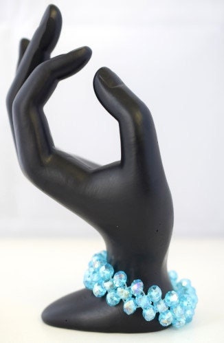 Crystal Stretchy Fashion Glam Bracelet jewelry making supplies - detail image 2