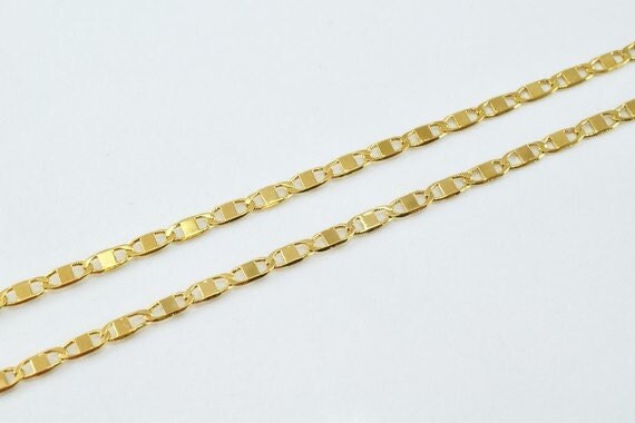 18K Gold Filled  EP Chain 17.75" Inch CG131 jewelry making supplies