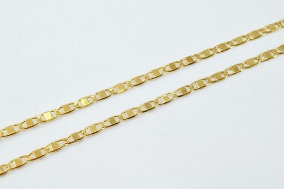 18K Gold Filled  EP Chain 17.75" Inch CG131 jewelry making supplies - detail image 5