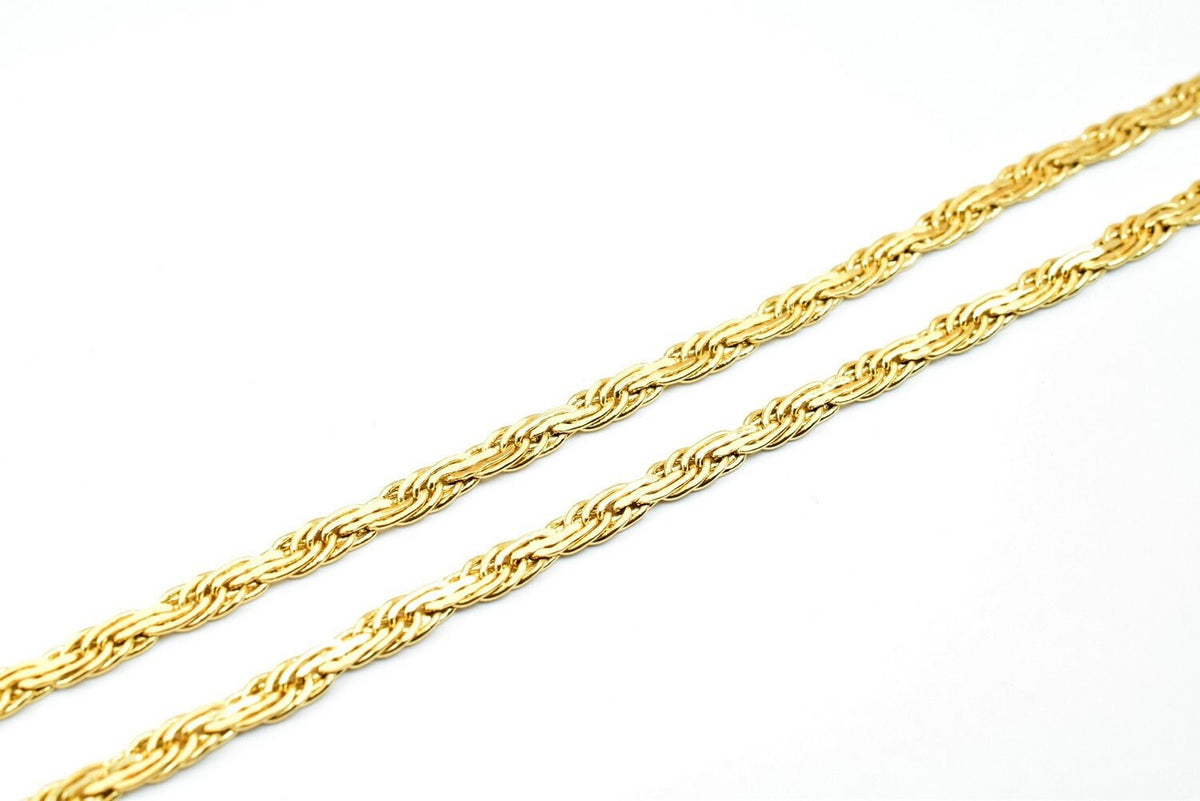 18K Gold Filled EP Chain Width 4mm/Thickness 1mm/ Findings for Jewelry Making CG417,CG417A,CG417B/18",20".24" inches jewel...