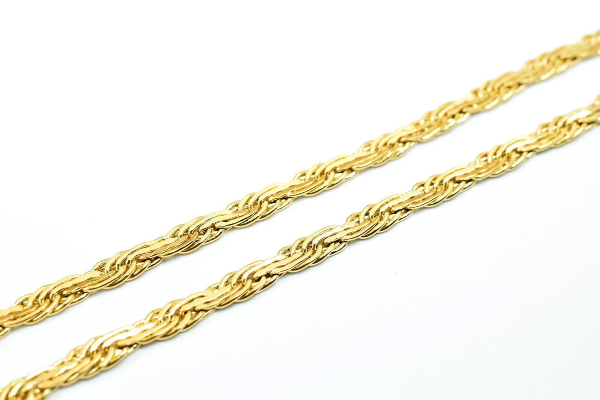 18K Gold Filled EP Chain Width 4mm/Thickness 1mm/ Findings for Jewelry Making CG417,CG417A,CG417B/18",20".24" inches jewel...