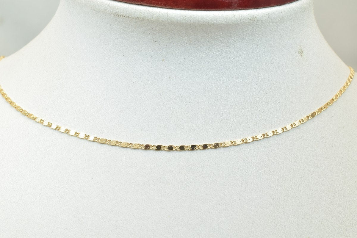 17 1/4" Inches Pinky Gold Filled EP Scroll Chain Scroll Chain, 2mm Width, 18K Gold Filled Chain Findings, For Jewelry Maki...