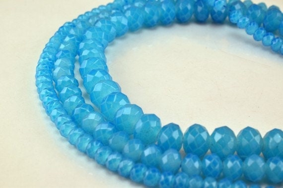 Glass Donut Rondelle Faceted Beads for Jewelry, Decoration, Chandelier 3x4mm, 4x6mm and 6x8mm. 3 Sizes Group 60 PCs each I...