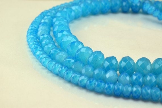 Glass Donut Rondelle Faceted Beads for Jewelry, Decoration, Chandelier 3x4mm, 4x6mm and 6x8mm. 3 Sizes Group 60 PCs each I...