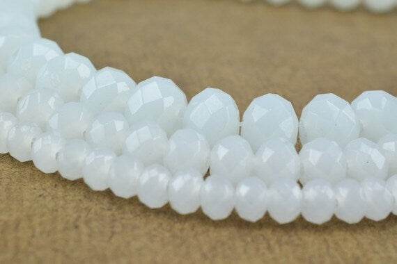 Glass Donut Rondelle Faceted Beads for Jewelry, Decoration, Chandelier 3x4mm, 4x6mm and 6x8mm. 3 Sizes Group 60 PCs each I...