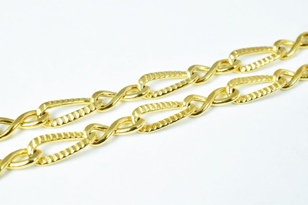 Gold filled EP tarnish resistant Chain 18KT gold filled tarnish resistant Size 17.1" Inches Long 5mm Width Item #CG194 jew...
