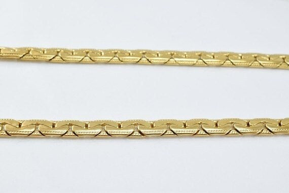 17" inches 18k gold filled EP chain "c link chain" diamond cut, gold filled findings chain for jewelry making cg136 jewelr...