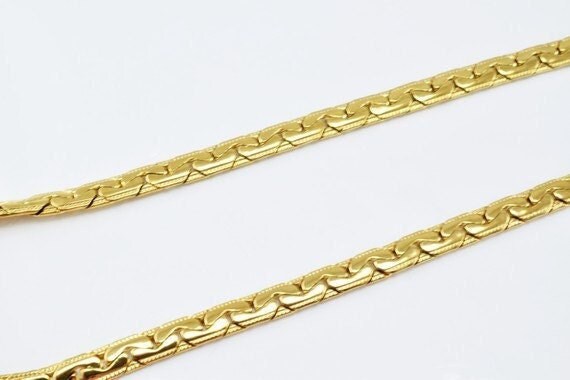 17" inches 18k gold filled EP chain "c link chain" diamond cut, gold filled findings chain for jewelry making cg136 jewelr...