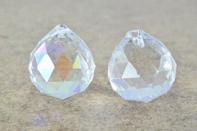Crystal Drop Ball 40mm Clear or Clear AB Iridescent Size 40mm Faceted Chandelier Crystals Prisms Balls jewelry making supp...