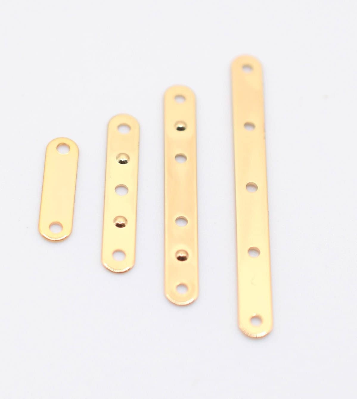 18K Gold Filled Alternative Spacer Bar: Five Line Design, Tarnish-Resistant Finish | Jewelry Making Supplies | Multiple Sizes