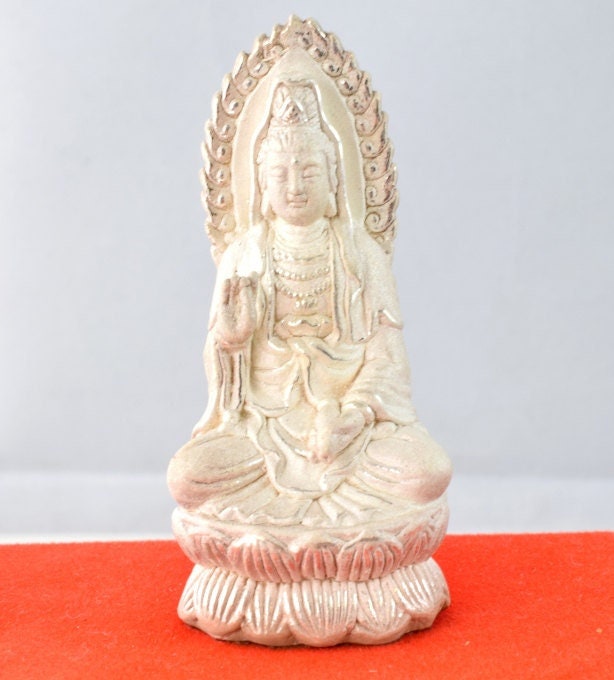 Vintage Pure Silver 999 buddha statue 100 grams jewelry making supplies - detail image 3