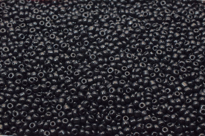 Black glass seed beads sizes 8.0/6.0 sold by 1 lb/ pound size 8/0, 6/0 jewelry making supplies - detail image 5