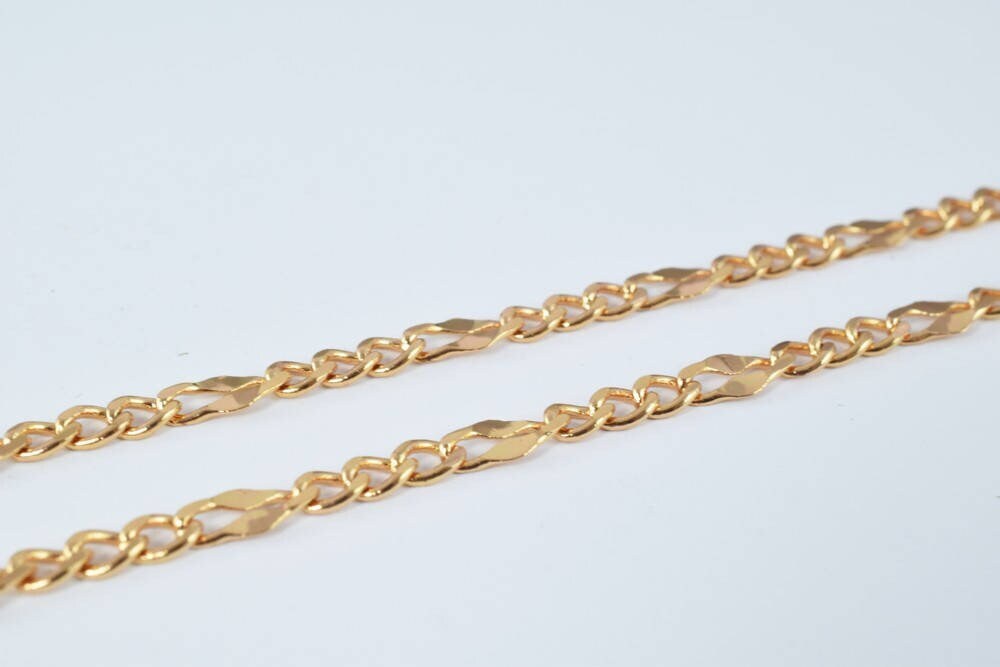18K gold filled EP tarnish resistant Chain 17.25" Inch CG173 jewelry making supplies - detail image 8