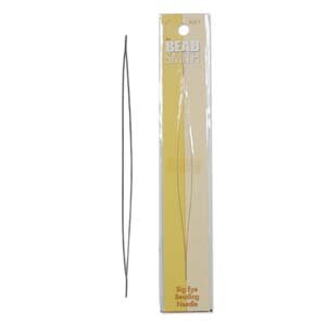 Big Eye Beading Needles Jewelry Making Tools, Large Soldered Eye (2.125" & 5", Assorted Packs, Steel)