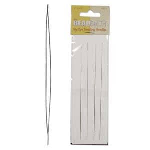 Big Eye Beading Needles Jewelry Making Tools, Large Soldered Eye (2.125" & 5", Assorted Packs, Steel)
