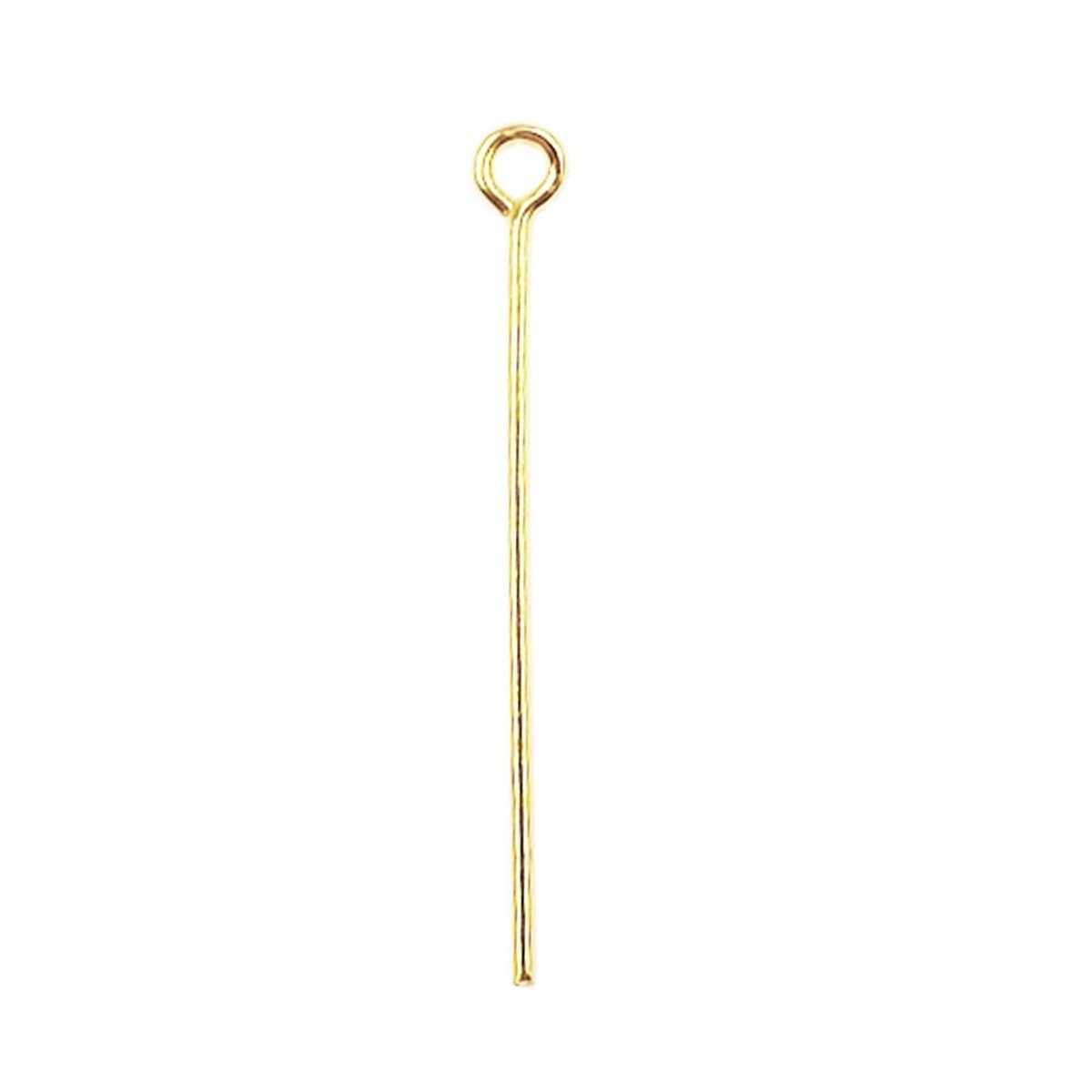 18K Gold Filled Look, Head Pin Flat Back 20mm/30mm/50mm and Eye Pin 16mm/40mm/50mm Findings for make Jewelry 10 PCs/Pack j...