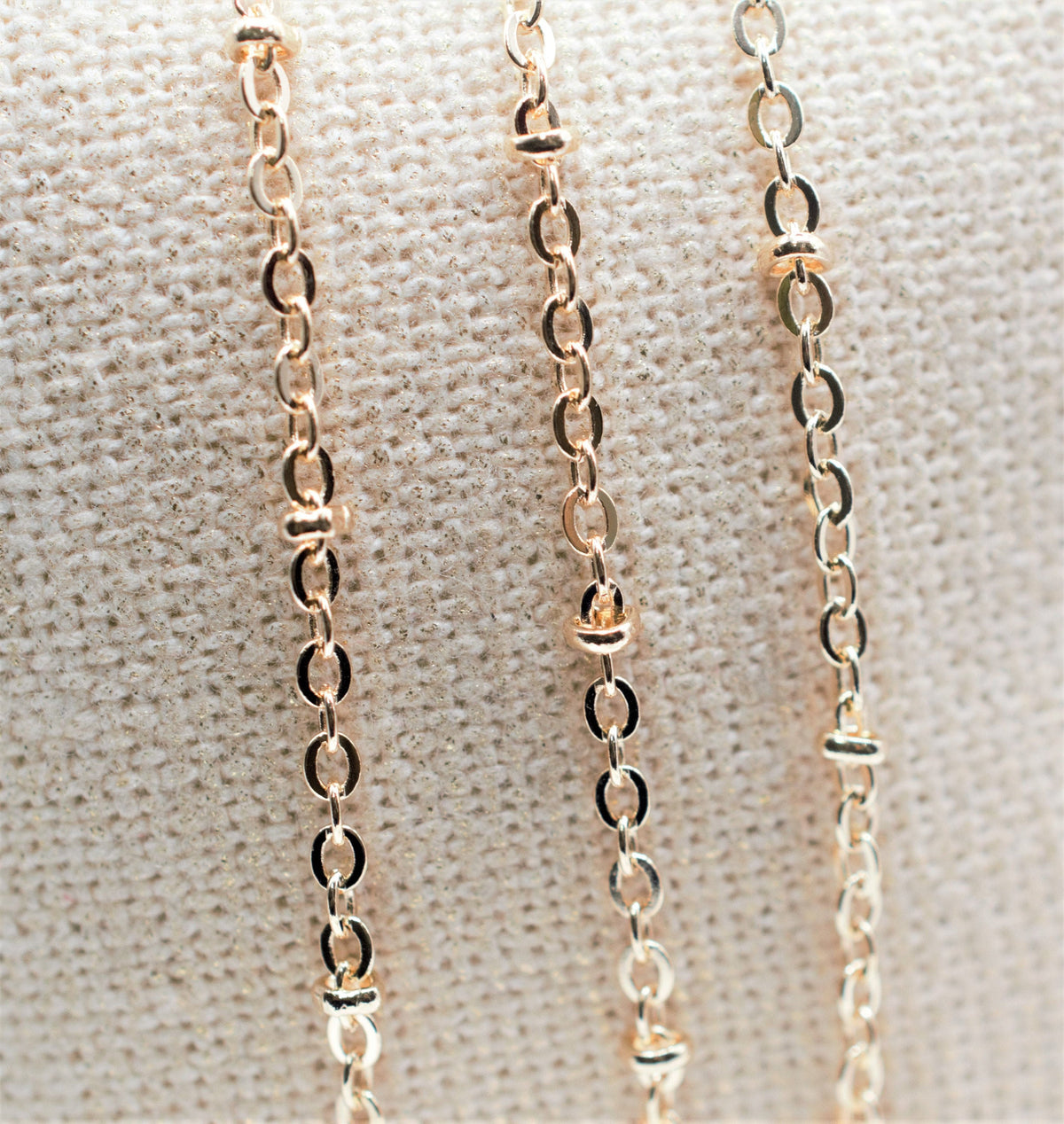 Gold Filled Look, Satellite Chain, Cable Findings customize Chain layered necklace For Jewelry Supplier 3 Feet 1.8mm/2.5mm...